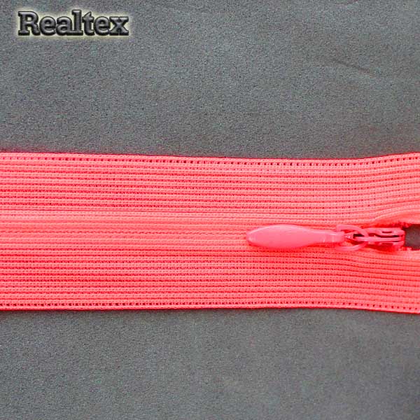  Молния потайная Т.3 50см цв.335 розовый неон