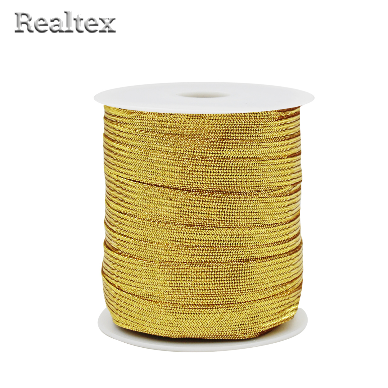 Галун Realtex металлизированный 10мм цв.светлое золото