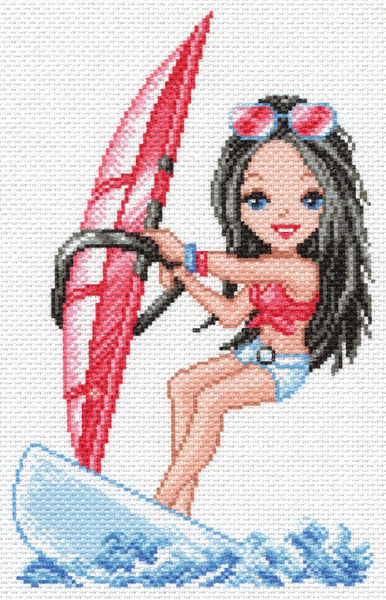 Рисунок на канве МП №1598 "Снежана" 28х37см
