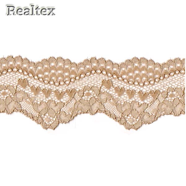 Кружево стрейч  60мм 6732 цв.бежевый