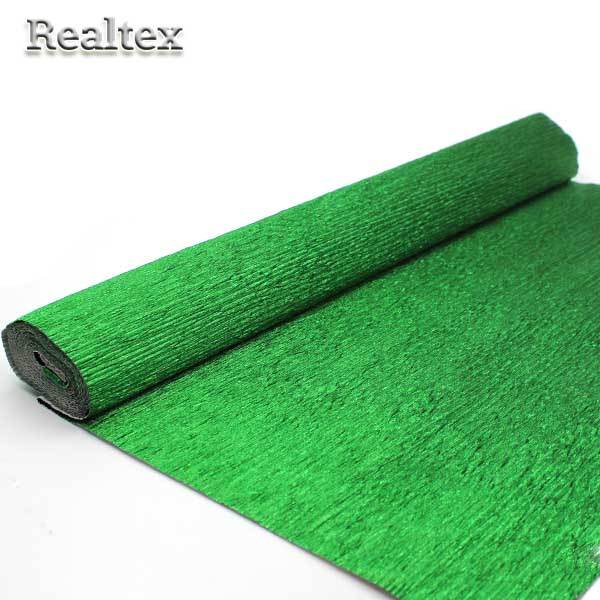 Бумага "креп" металлик для декора Реалтекс цв.08 зеленый