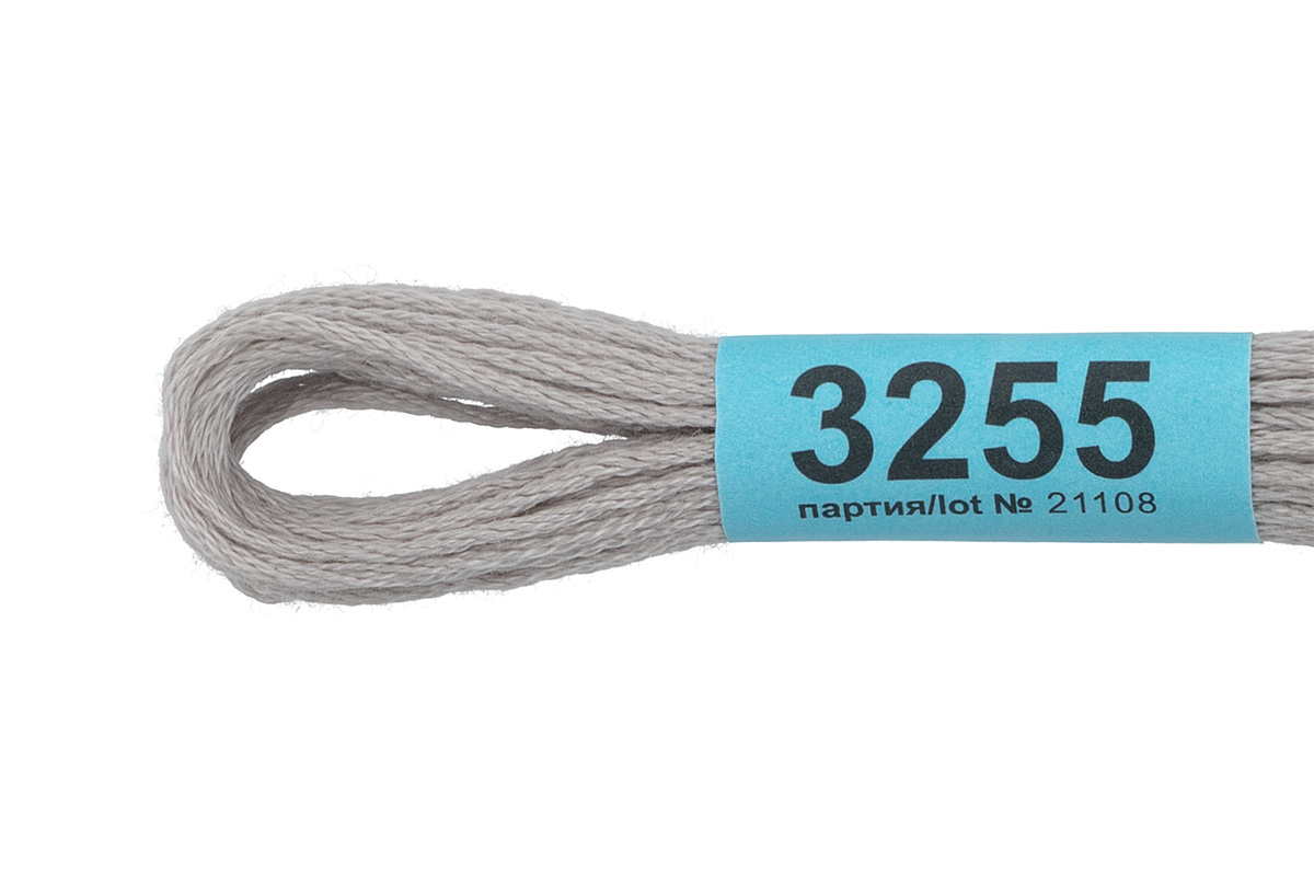 Мулине "Гамма" цв.3255 св. серый 