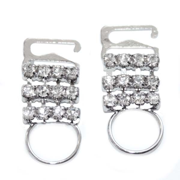 Пряжка-крючок металлическая CKB 5694 цв.серебро 