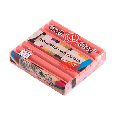 Полимерная глина CCH "Craft&Clay" (52гр) цв.1048 розовая бегония