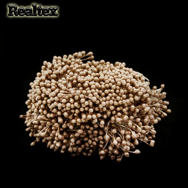 Тычинки Realtex двухсторонние на нитях цв. бежевый