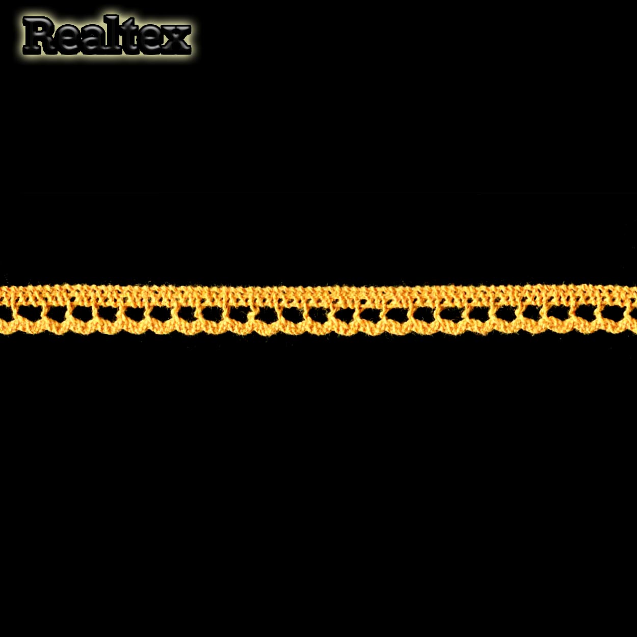 Кружево вязаное   8мм 08.01.092 цв.29 желтый