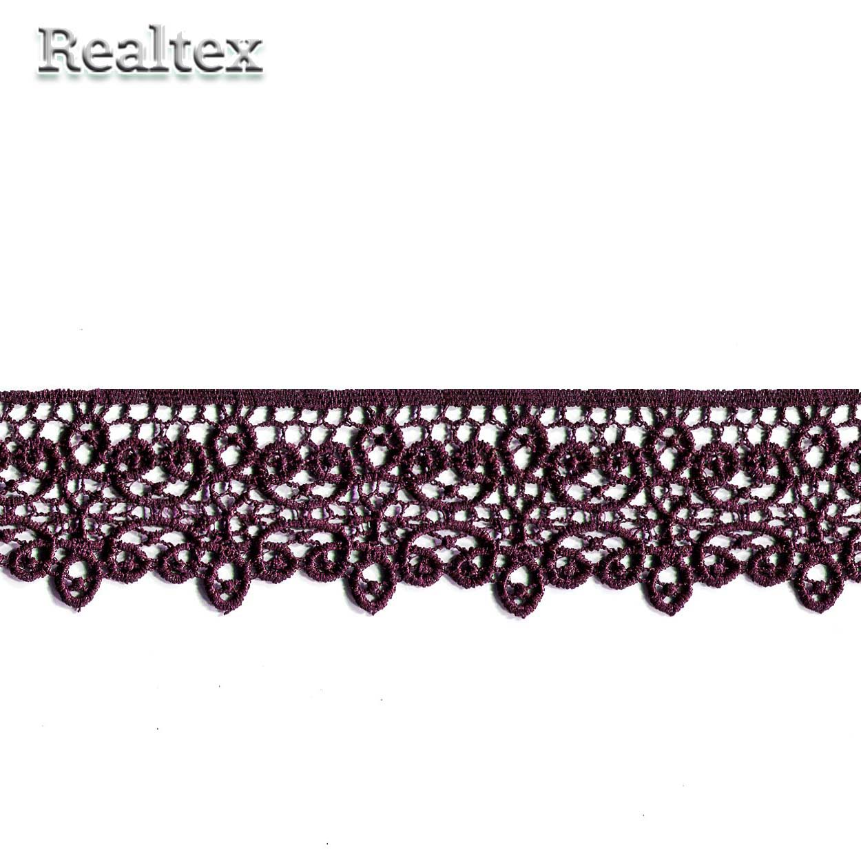 Кружево гипюр  45мм TR 1188 цв.06 бордо