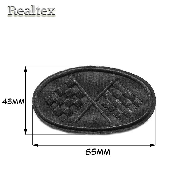 Термоаппликации RS 2092 "Гоночный флаг" цв.черный