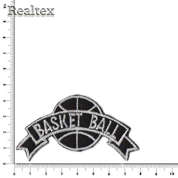 Термоаппликации 50973 "Basketball" цв.черный/белый