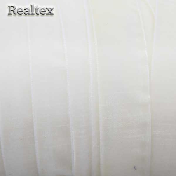 Лента бархатная УТ 20мм цв.8502 молочный