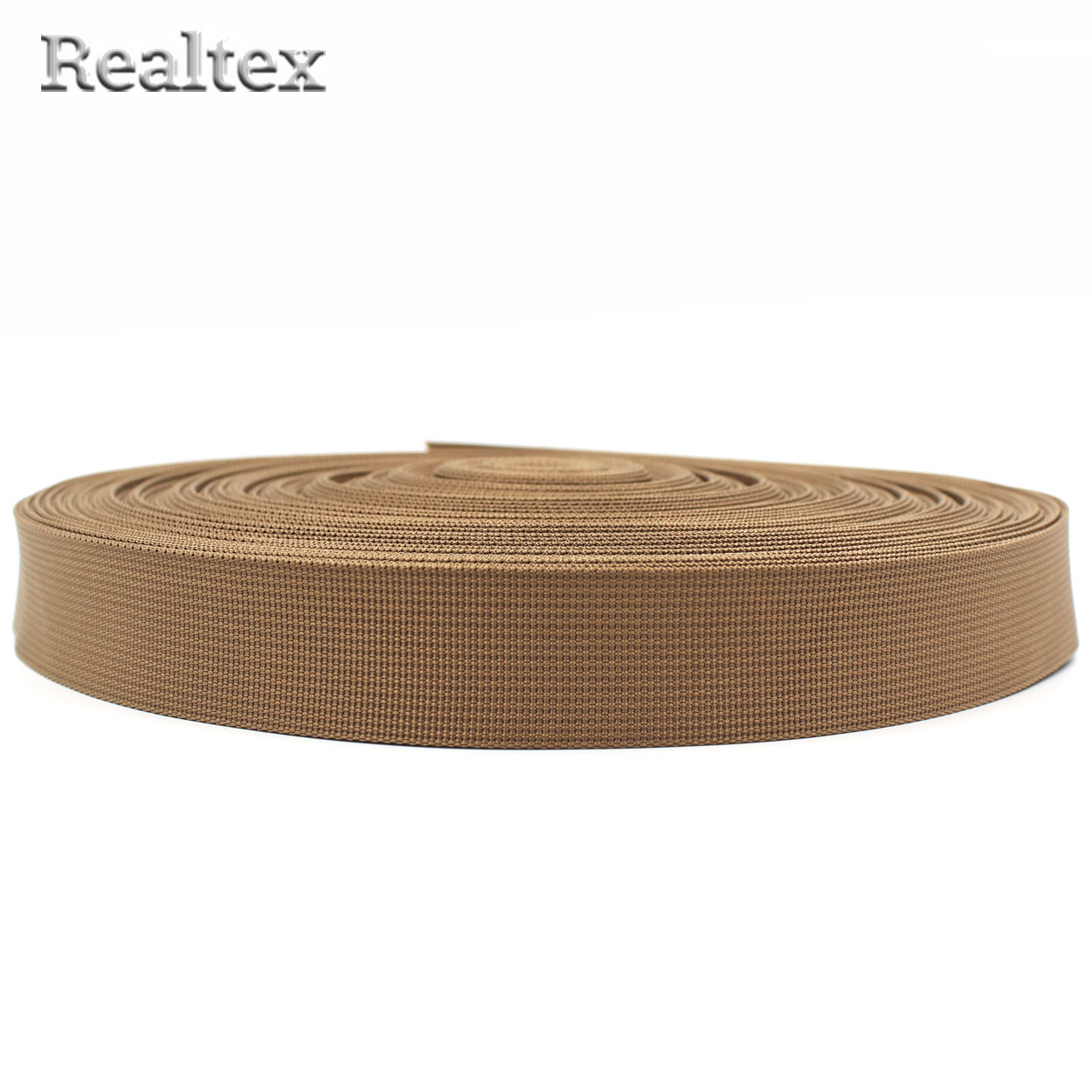  Лента ременная Realtex Premium 32мм (45,7м) цв.22 светло-коричневый