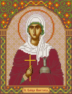 Рисунок на канве для бисера НС С9103 "Св.Вмч.Анастасия" 