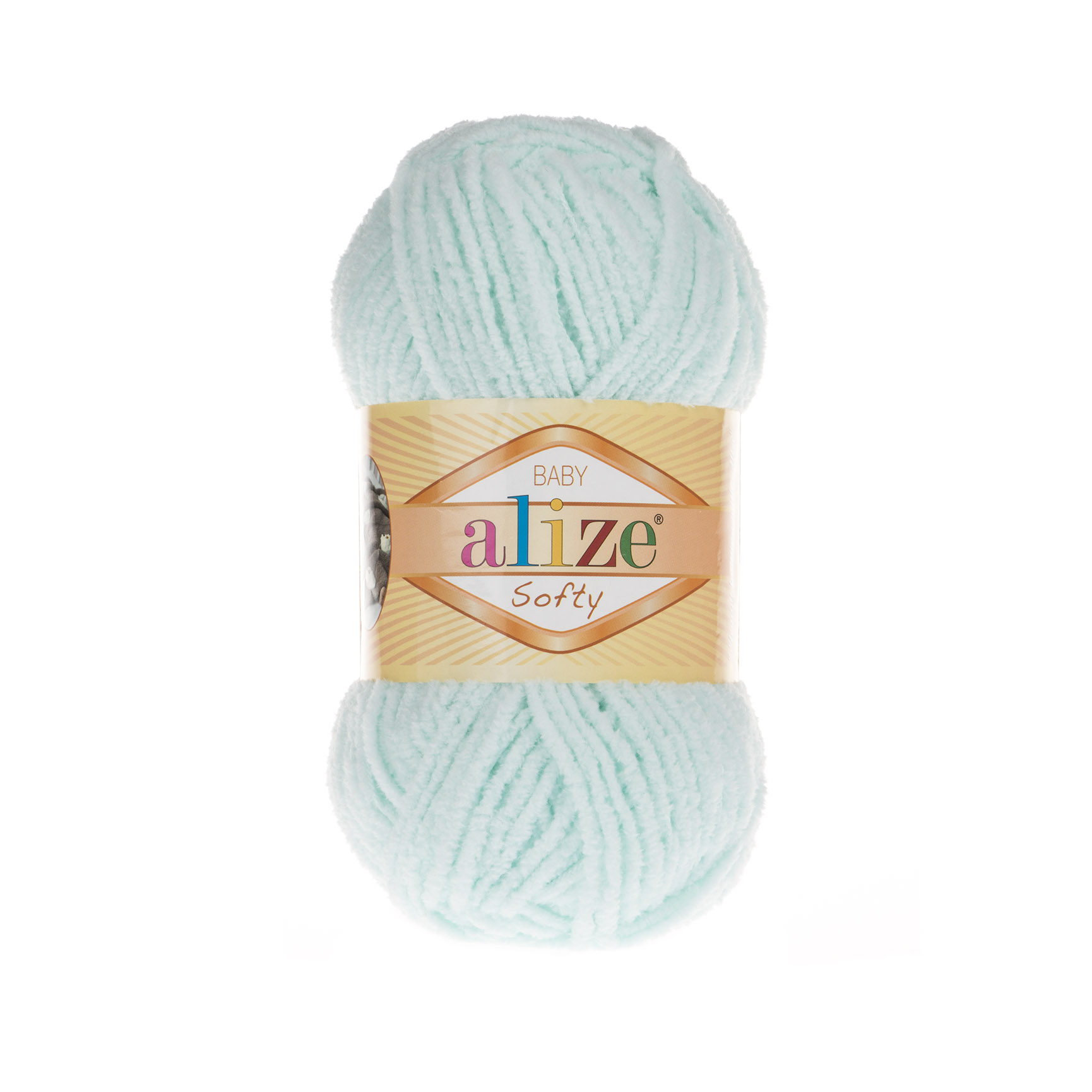 Пряжа Alize "Softy baby" (50гр) цв.015 водянная зелень