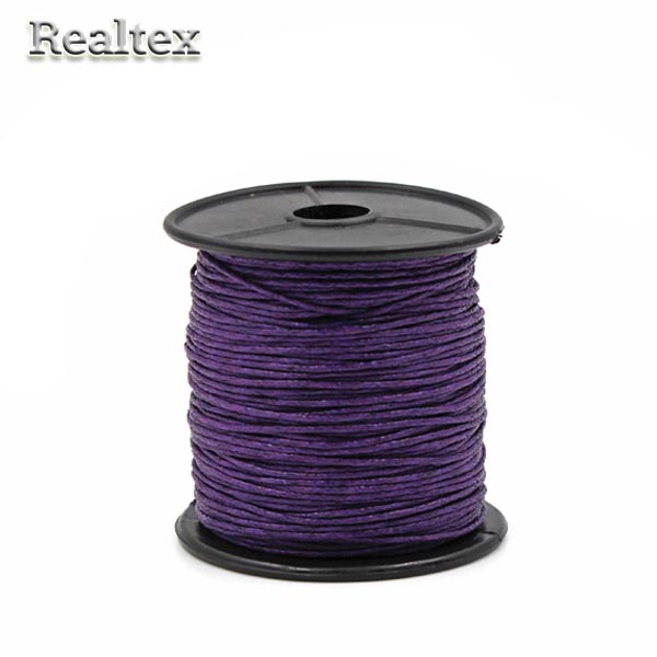  Шнур вощеный Реалтекс 1мм цв.193 фиолетовый