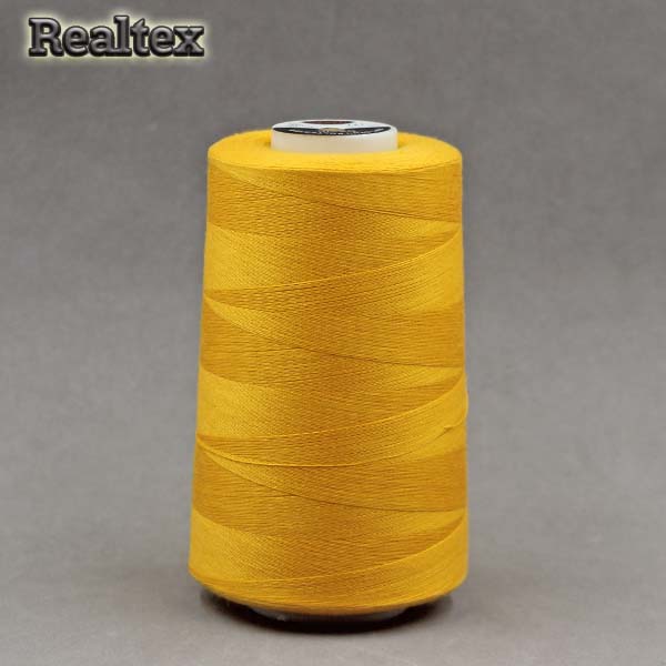 Нитки МАХ 40/2 (5000ярд) цв.137 тёмно-жёлтый 