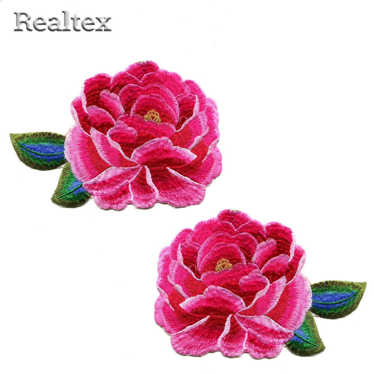 Термоаппликации R-2 "Роза" цв.розовый