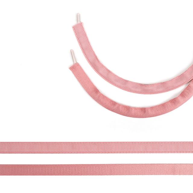 Тесьма бельевая для косточек (тоннельная) полиэстер 10F137 10мм (50м) цв.F137 розовый