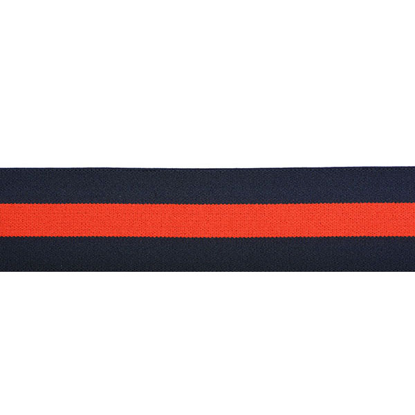 Резинка декоративная  40мм ET4006 мягкая (25м) цв.синий/красный