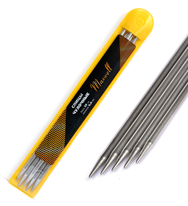 Спицы металл. "Maxwell" из 5-ти шт 25-60 №6,0 25см 