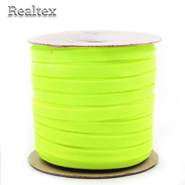 Шнур плоский 06с2341 14мм цв.373 люминис-желтый