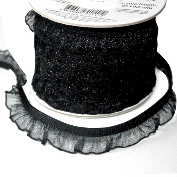 Резинка бельевая "TORIONI" GET-012 цв.039 черный