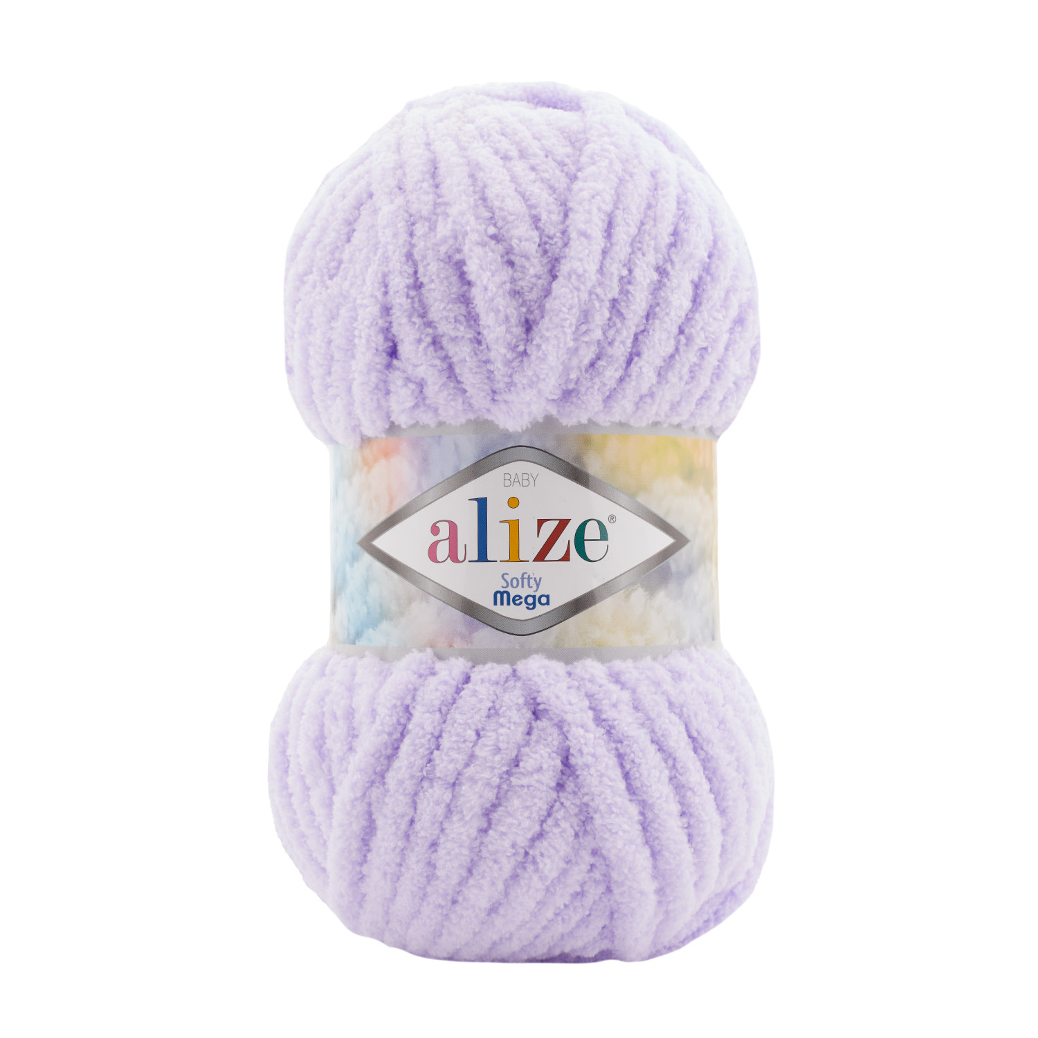 Пряжа Alize "Softy Mega" (100гр) цв.146 нежная сирень