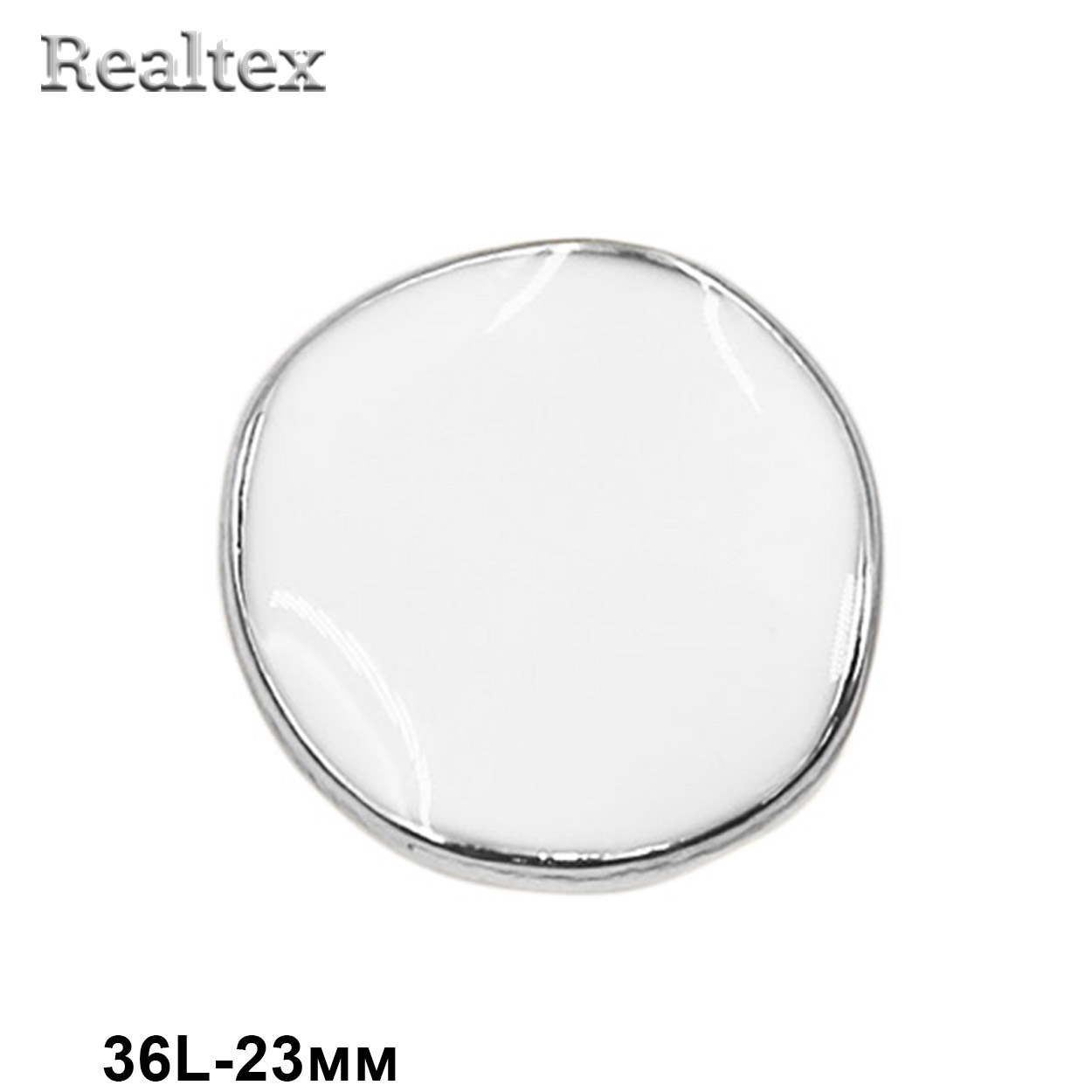 Пуговицы RB z-95 36L (12шт) цв.White/S