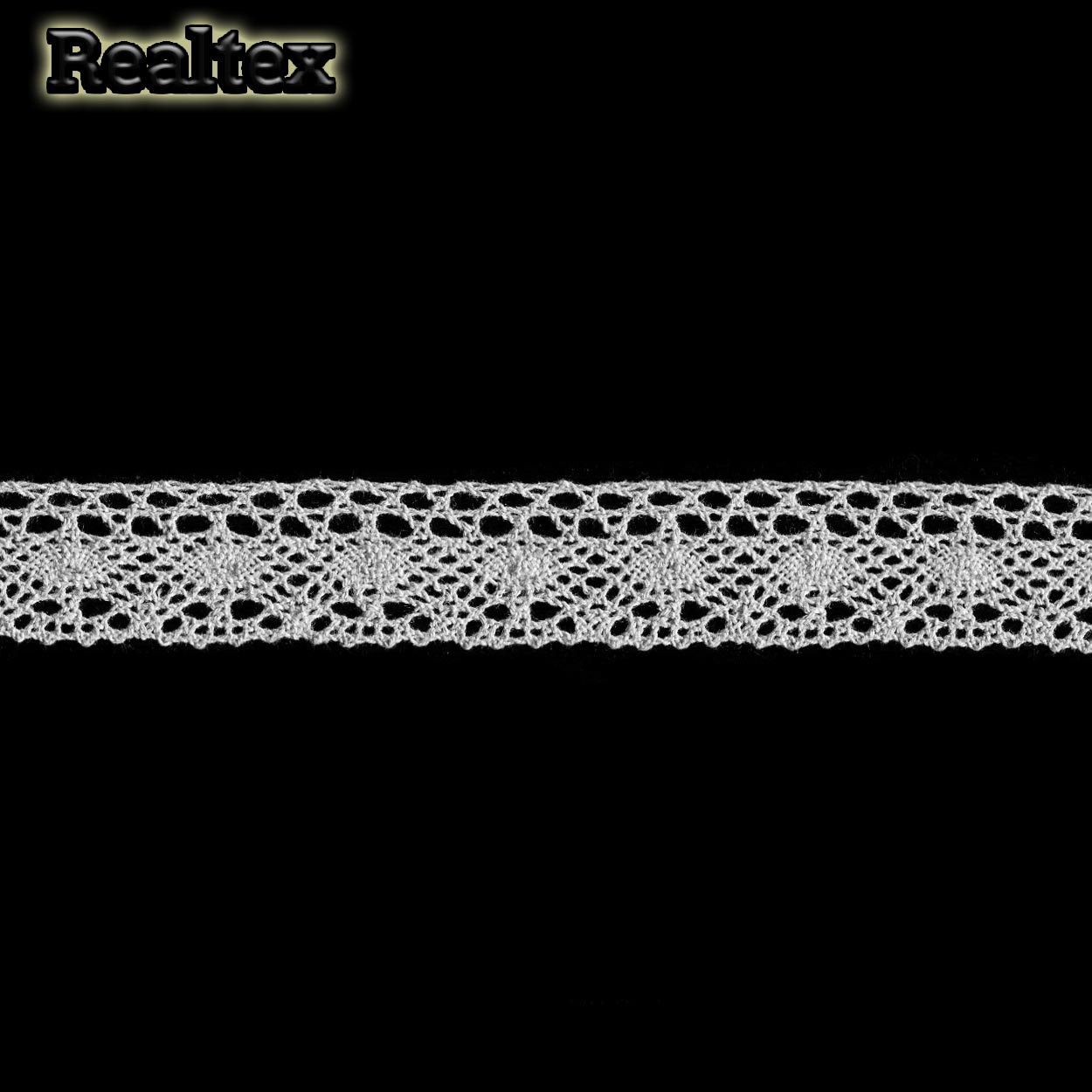 Кружево вязаное  25мм 25.01.107 (25м) цв.07 серый