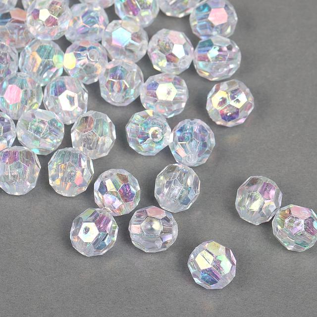 Бусины акриловые 3245 10мм (100гр) цв.AB