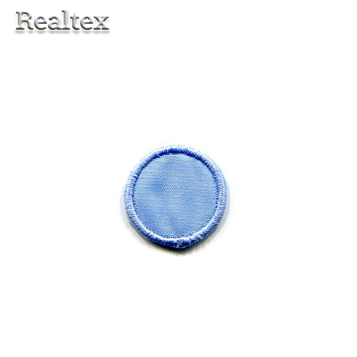 Термоаппликации 008 "Круг малый" цв.голубой 