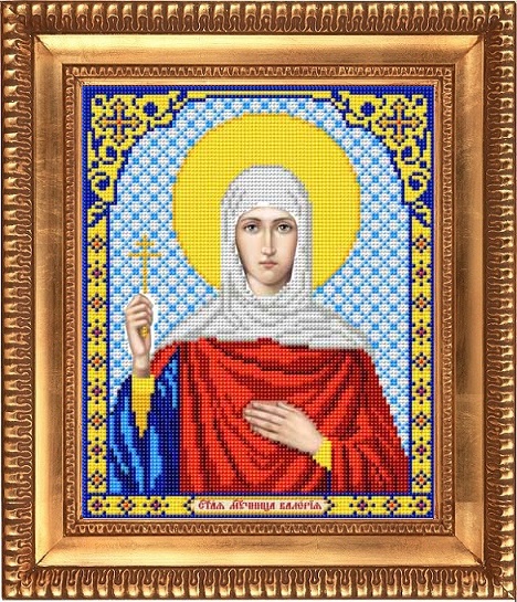 Рисунок на ткани бисером "Благовест" И-4136 "Св.Муч. Валерия"