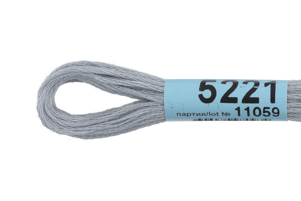 Мулине "Гамма" цв.5221 серый