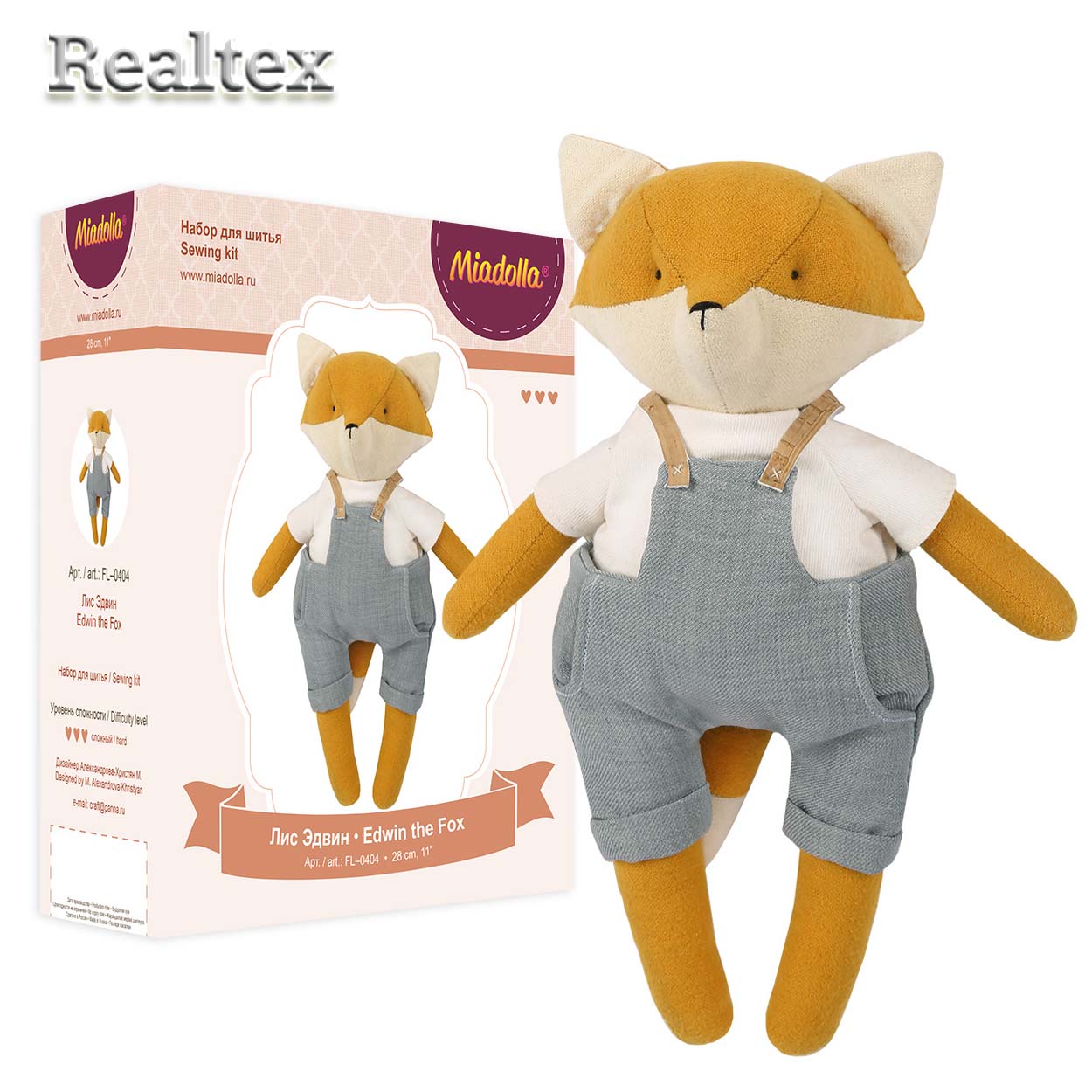 Набор для изготовления игрушки FL-0404 Лис Эдвин "Miadolla"