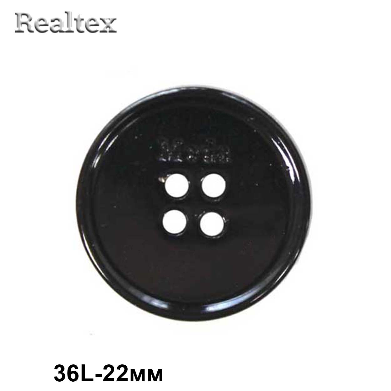 Пуговицы CX K-68 36L (72шт) цв.Black