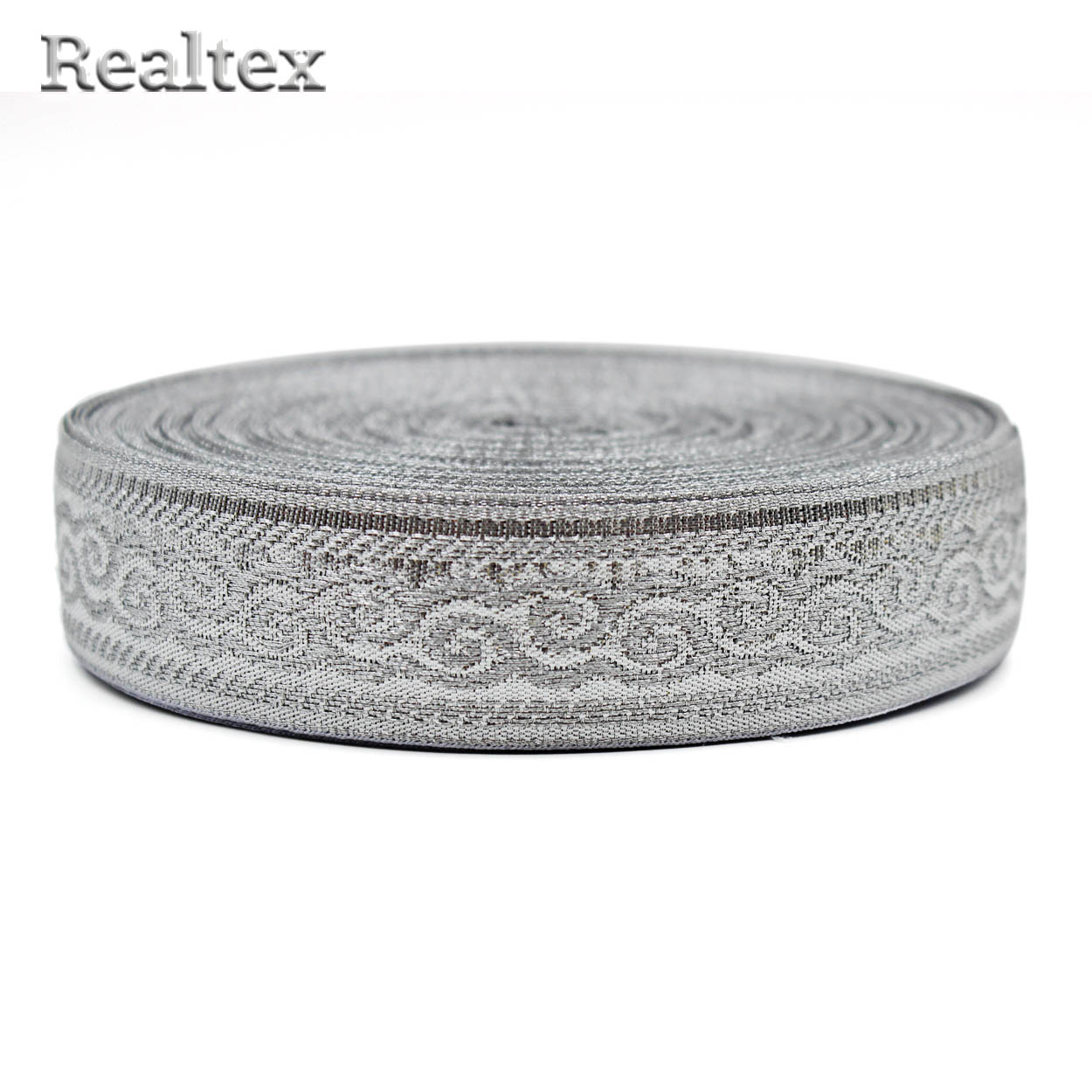 Тесьма церковная  Realtex 25мм R-05 цв.серебро