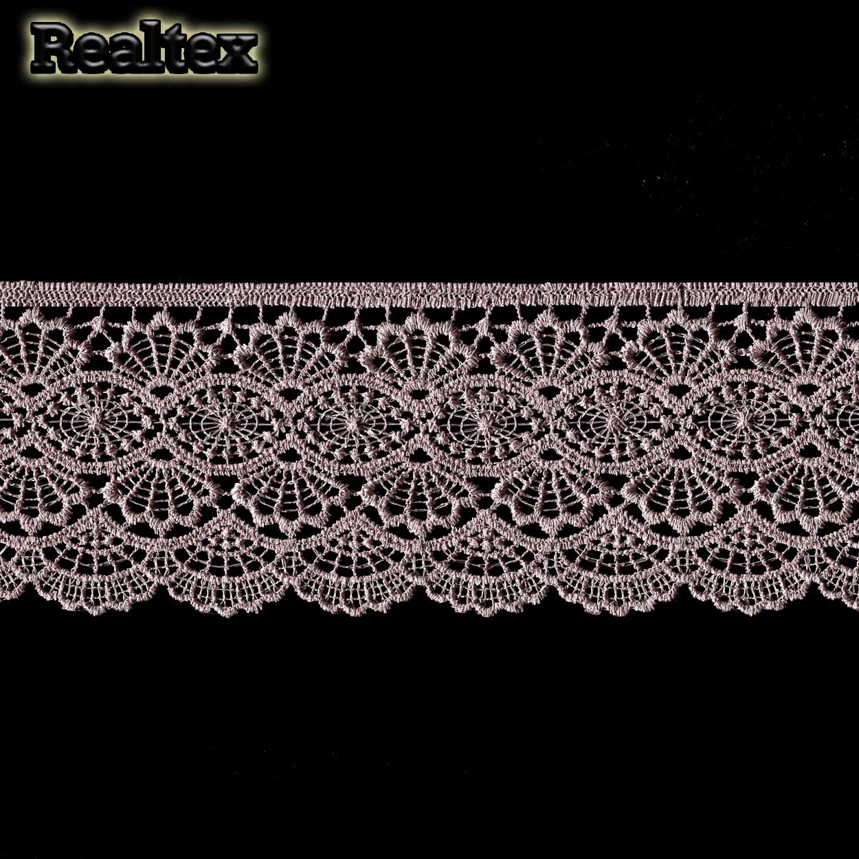 Кружево  гипюр  Realtex  70мм LF-6046/T6406 цв.539 бежевый  