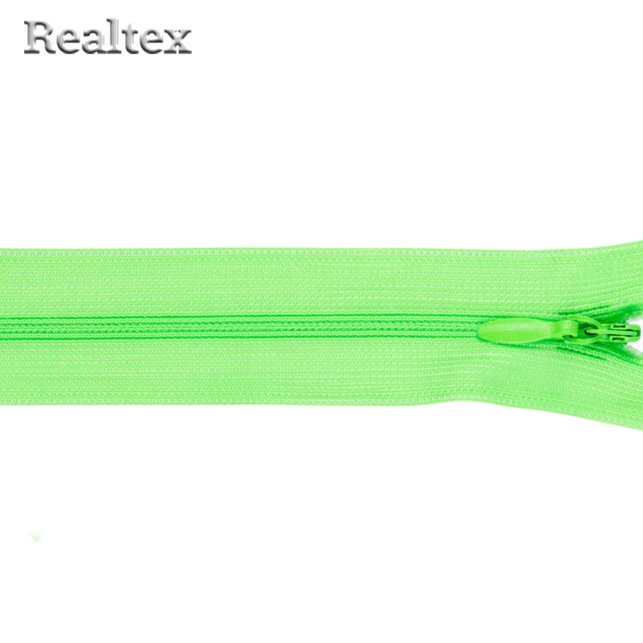 Молния потайная G-013P 20см цв.341 кислотно-салатовый