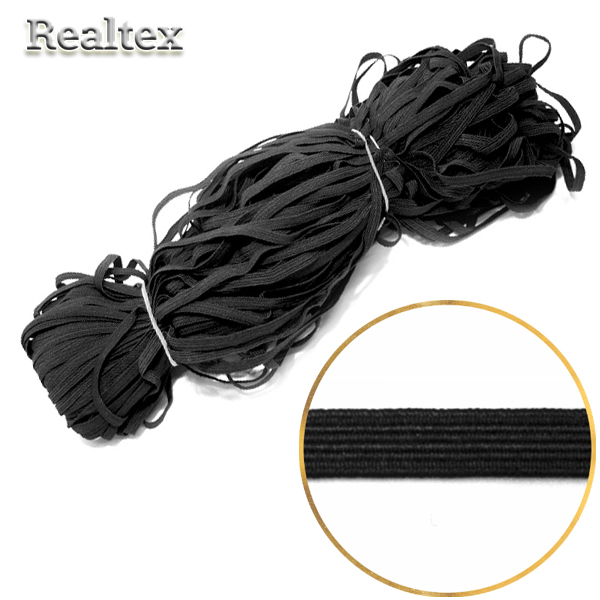 Резинка-вздержка Россия  5мм (100м) цв.черный