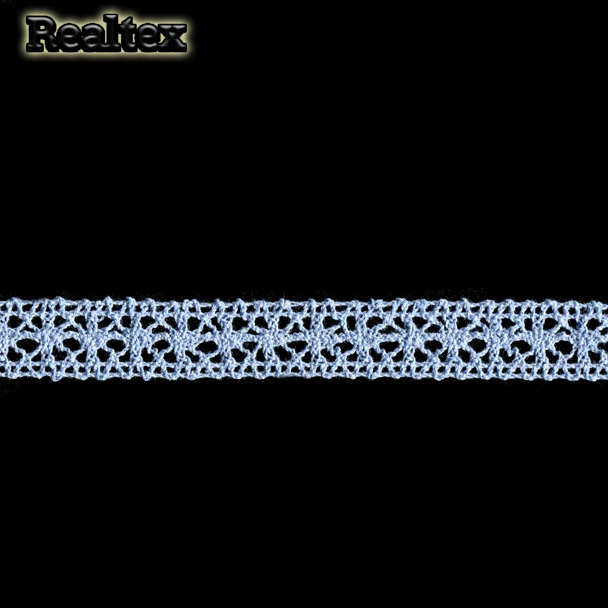 Кружево вязаное  19мм 19.01.059 цв.20 св.голубой