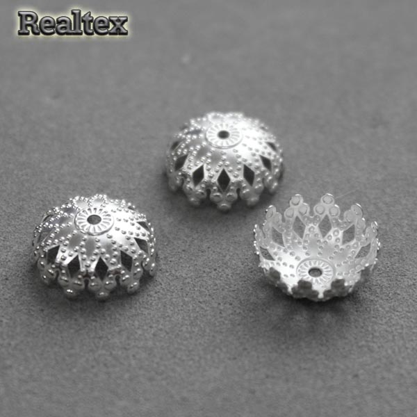 Розетка для бус K17 d-13мм цв.серебро