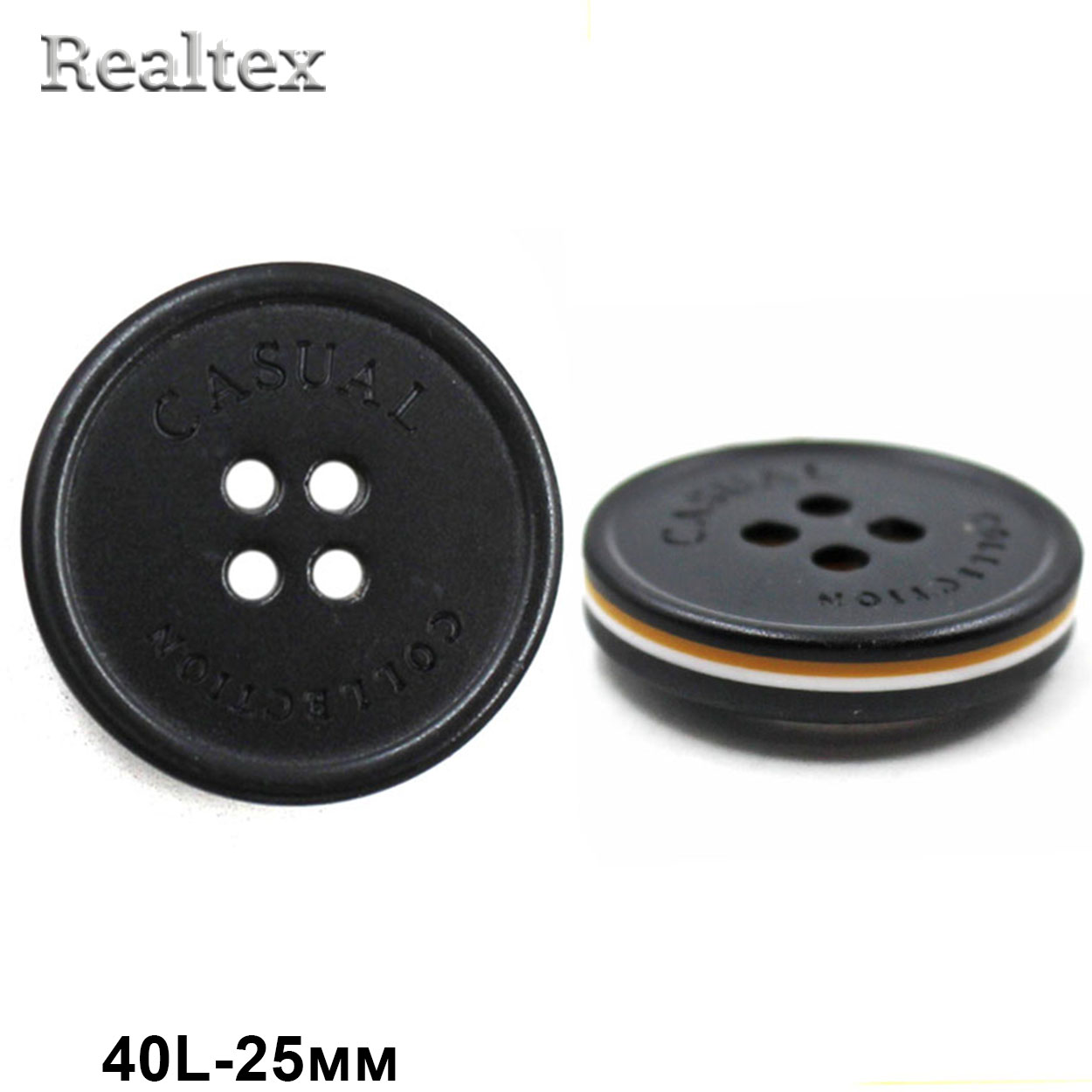 Пуговицы CB 3679 40L (36шт) цв.B-Brown