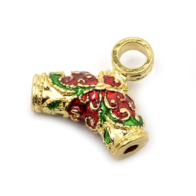 Бусины декоративные металл "Tesoro" TS.3599 с эмалью цв.золото