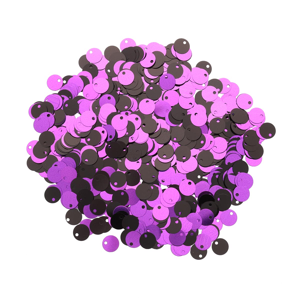 Двусторонние "Астра" (10гр) 6мм цв.7531 чёрный/фиолетовый