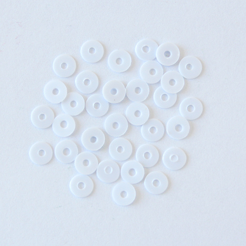 Пайетки "Астра" (10гр) "плоские" 3мм цв.L10 белый матовый