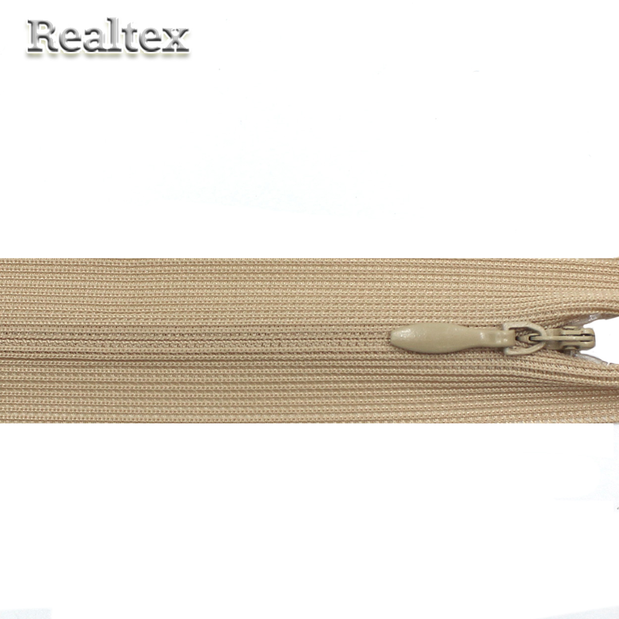 Молния потайная G-013P 50см цв.281 розово-бежевый