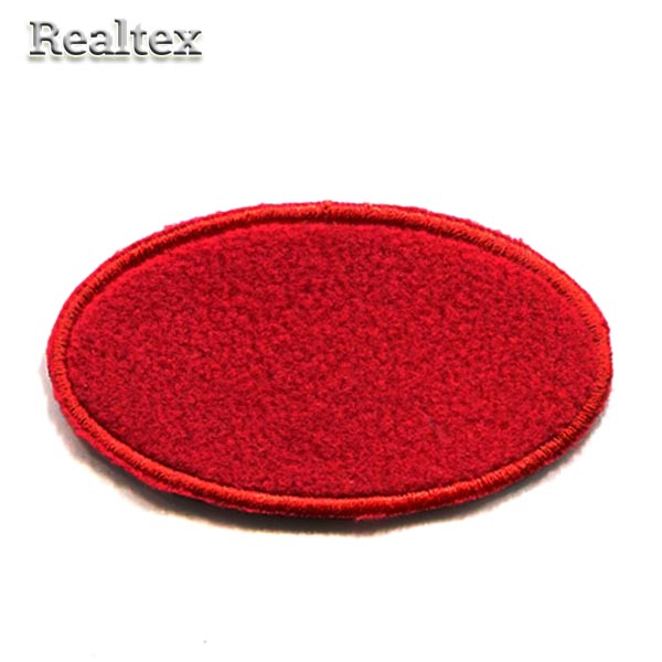 Термоаппликации 014Ф "Овал" цв.красный 