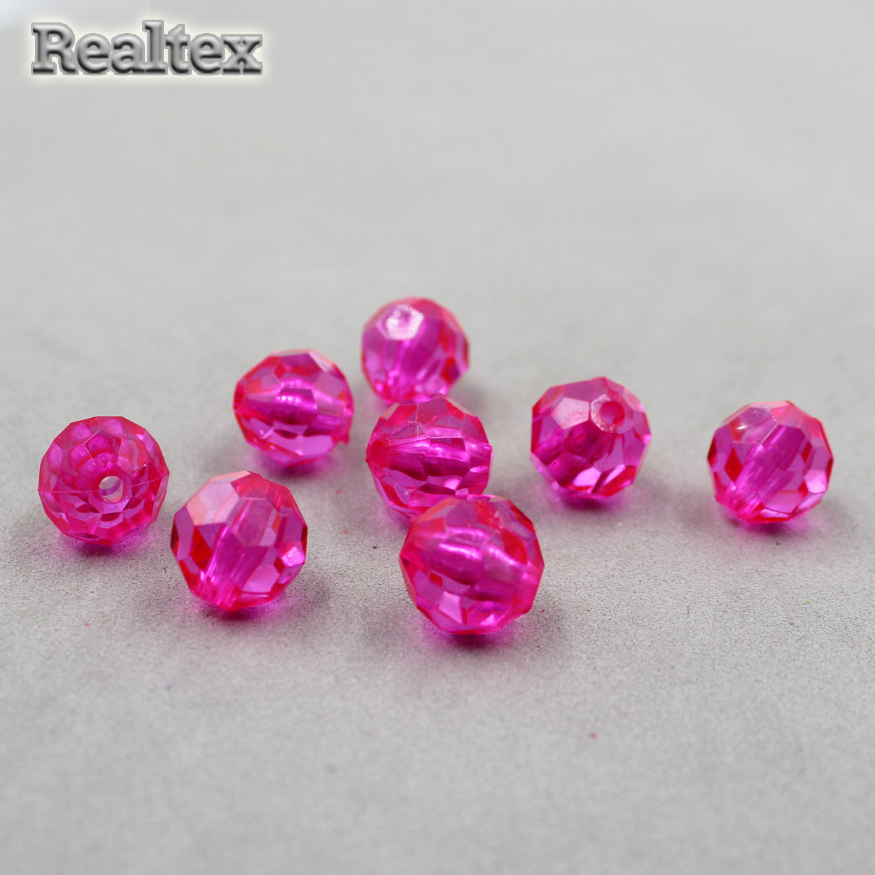 Бусины акриловые 3243 14мм (100гр) цв.11 малина