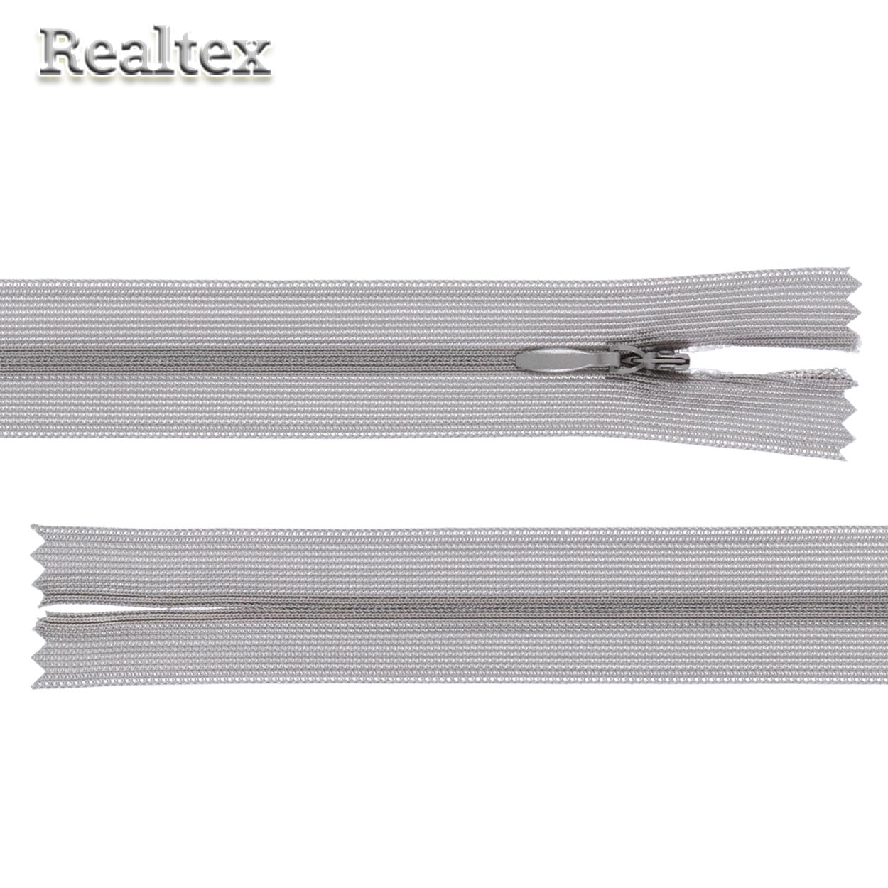 Молния потайная G-013P 60см цв.350 светло-серый