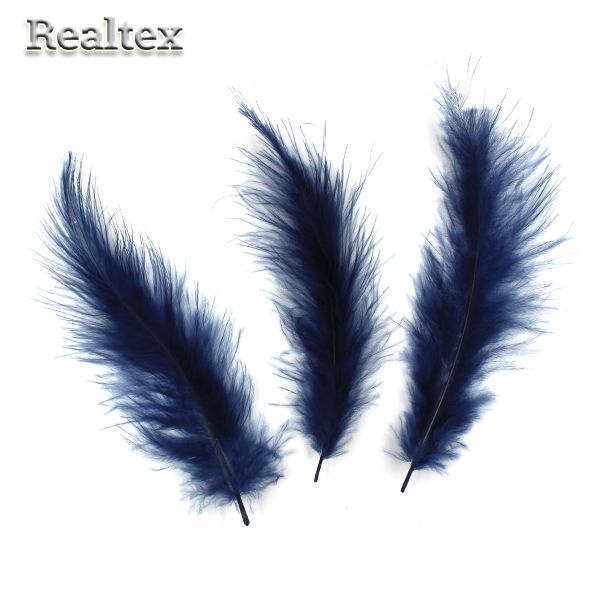 Перо Реалтекс Страуса 10-15 см цв.темно-синий