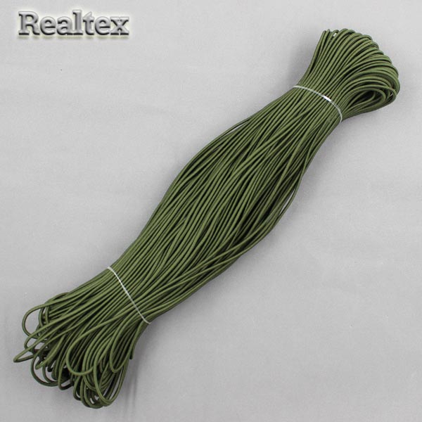 Резинка шляпная 2мм (100м) цв.129 темно-оливковый